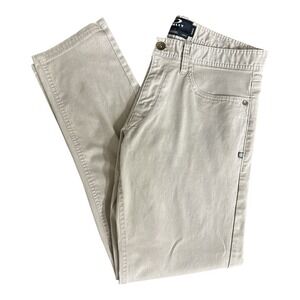 Oakley Slim Fit '50's Pant' 5-Pocket Stretch Canvas Jeans. Beige, Men's 32X30
